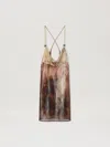 Palm Angels Multicolor Sunset Palms Minidress In 2010 Orange - Black