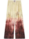 Shop Palm Angels Sunset Palms Trousers In Nude