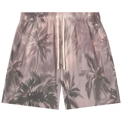 Pre-owned Palm Angels Sunset Palms Swimshorts 'beige/black' | Tan | Men's Size M