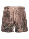 Palm Angels Sunset Palms Swimshorts In Multicolor