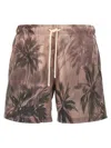 Palm Angels Sunset Palms Swimshorts In Multicolor
