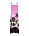 Palm Angels Synthetic Fibers Dress In Black