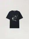 Palm Angels Surf Boy Regular T-shirt In Black