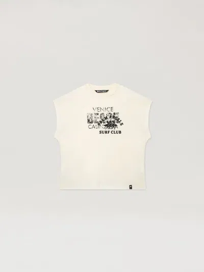Palm Angels Surf Club Regular T-shirt In Neutral