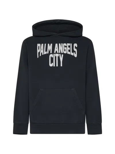 Palm Angels Sweater In Dark Grey White