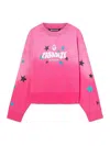 Palm Angels Paradise Palm Sweatshirt In Nude & Neutrals