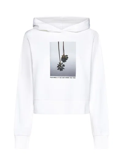 Palm Angels Sweater In Off White Light Grey