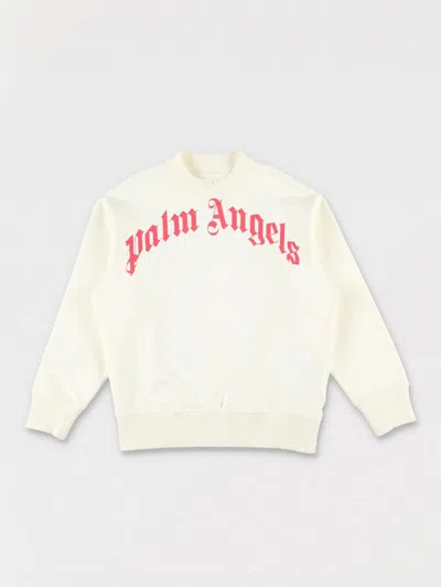 PALM ANGELS SWEATER PALM ANGELS KIDS COLOR WHITE,G74668001