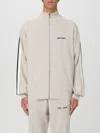 Palm Angels Beige Wool & Cashmere Track Jacket In Beige
