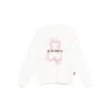 Palm Angels Spray Bear Sweatshirt In White