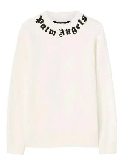 Palm Angels Sweater In White