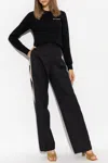 Palm Angels Sweater With Logo In Black