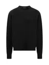 Palm Angels Men's Monogram Series Knit In Black Off White