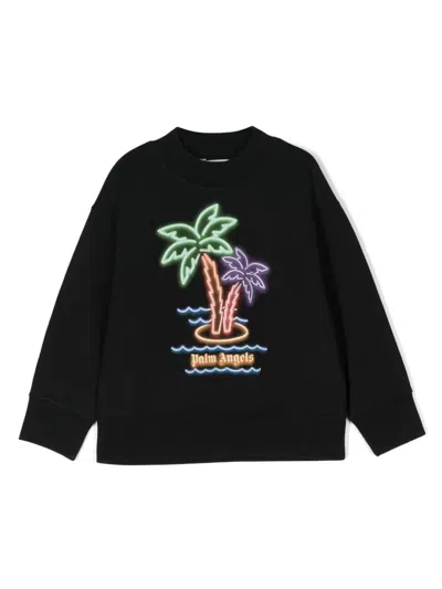 Palm Angels Kids'  Sweaters Black
