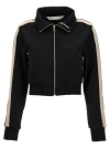 Palm Angels Side-stripe Track Jacket In Black