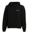 Palm Angels Brand-embroidery Kangaroo-pocket Relaxed-fit Cotton-jersey Hoody In Black