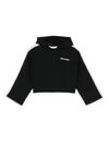 Palm Angels Logo-print Hoodie In Black Off