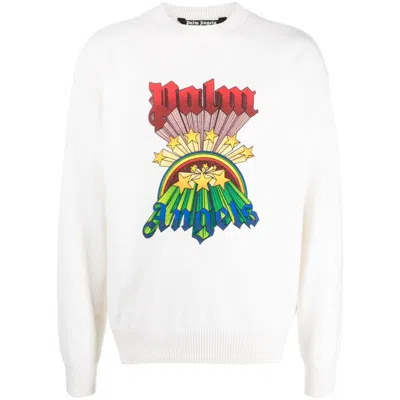 Palm Angels Sweaters In Butter Mul