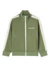 Palm Angels Logo-print Track Jacket In Green