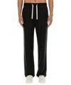 Palm Angels Black Pxp Washed Palm Chino Trousers