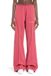 Palm Angels Bold Loose Logo Sweatpants In Red