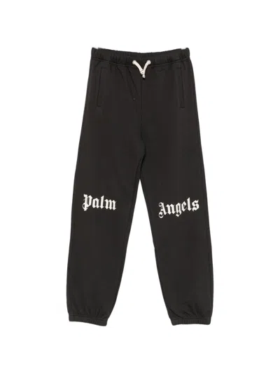 Palm Angels Kids' Sweatpants With Logo Print In Black