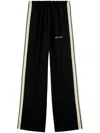 Palm Angels Wide-leg Trousers With Contrasting Stripe Detail In Black