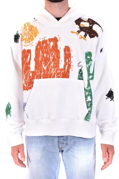 Palm Angels Sweatshirt Black In White
