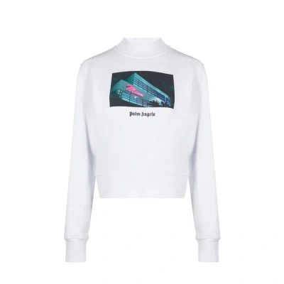 Palm Angels Sweatshirt En Coton In Multicolore