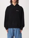 Palm Angels Brand-embroidery Kangaroo-pocket Relaxed-fit Cotton-jersey Hoody In Schwarz