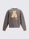Palm Angels Bear In Mind Crewneck Sweatshirt In Brown