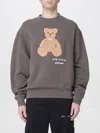 Palm Angels Bear In Mind Crewneck Sweatshirt In Gray