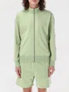 Palm Angels Classic Logo Tech Zip Track Jacket In Sage