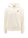 Palm Angels Monogram Embroidered Hooded Sweatshirt In White