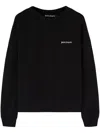 Palm Angels Cotton Oversize Crew Neck Sweatshirt
