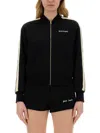 Palm Angels Track Sweatshirt With Contrast Bands