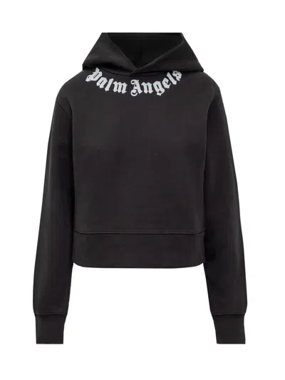 Palm Angels Sweatshirt With Logo In Black