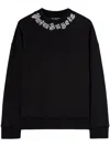 Palm Angels Sweatshirt With Print In Black