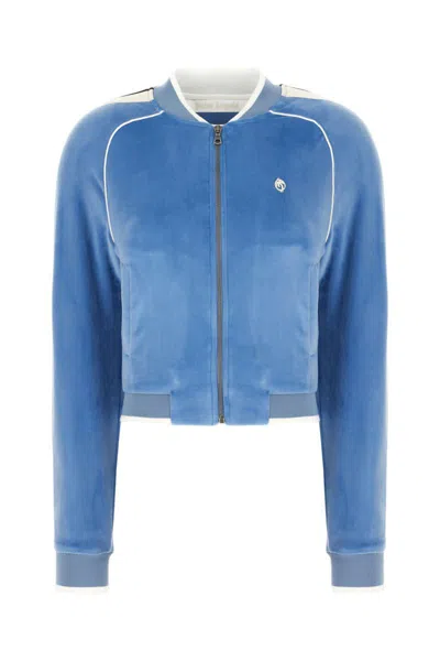 Palm Angels Sweatshirts In Blue