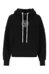 Palm Angels Black College Classic Hoodie In Black