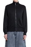 Palm Angels Curved Logo Track Jacket In Black