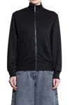 Palm Angels Curved Logo Track Jacket In Black