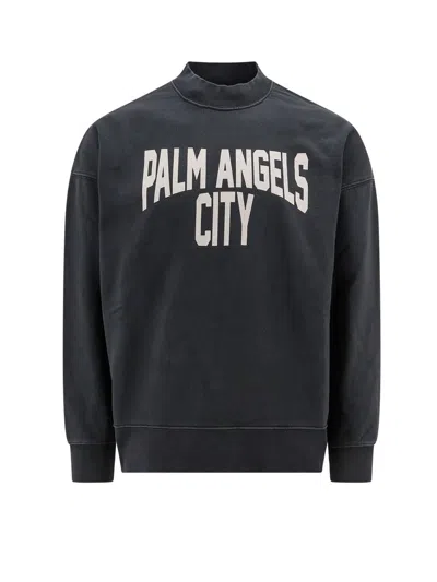 Palm Angels Man Sweatshirt Man Grey Sweatshirts In Gray