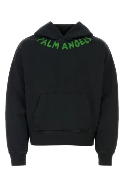 Palm Angels Sweatshirts In Blackgree