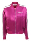 Palm Angels Zip-fastening Bomber Jacket In Bordeaux