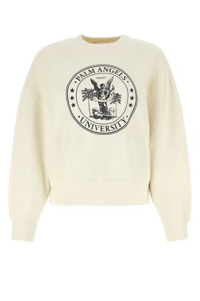 Palm Angels Sweatshirts In Beige O Tan