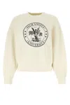 Palm Angels Cotton College Hoodie With Print In Butterblack