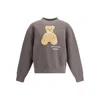 Palm Angels Bear In Mind Crewneck Sweatshirt In Gray