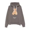 Palm Angels Bear-print Hoodie In Brown
