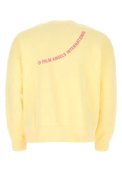 Palm Angels Sweatshirts In Yellow